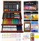 Art Supplies, 192-Pack Deluxe Art Set Drawing Painting Supplies Kit with Acrylic Pad, Watercolor Pad, Sketch Book, Canvases, Acrylic Paint, Crayons, Pencils, Gifts for Artist Adults Teen Kids